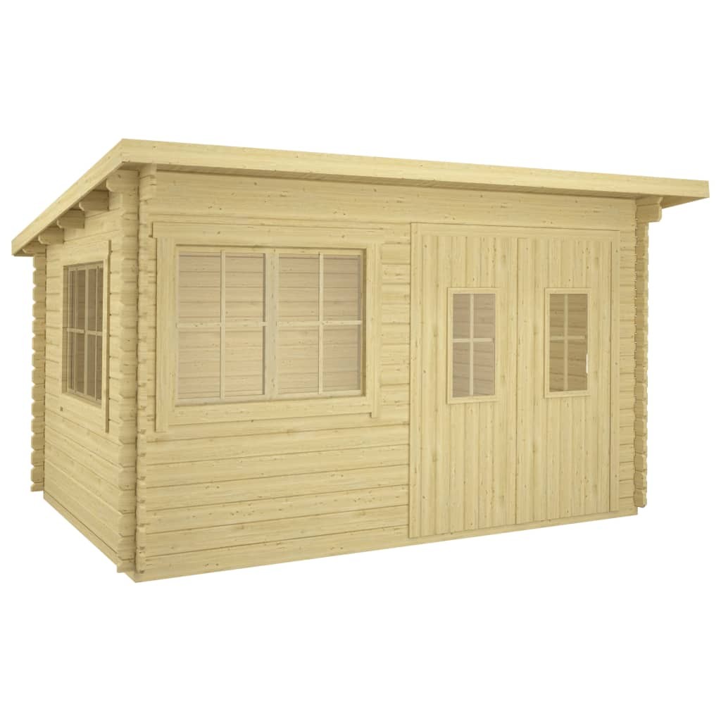 Log Cabin 34 mm 416x345x236,2 cm Solid Pinewood